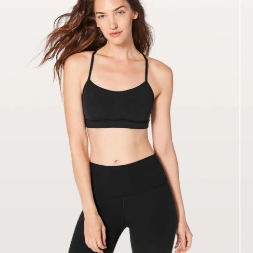 Lululemon Flow Y Bra *Nulu in Black ~ Size 8 - Picture 2 of 6
